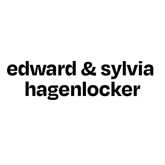 Bold black text on a white background reads: edward & sylvia hagenlocker.