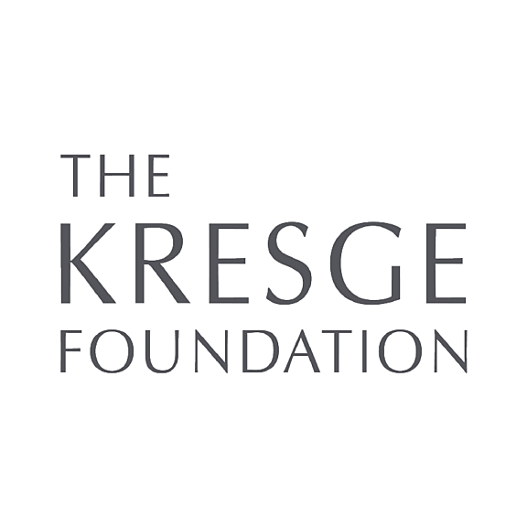 The image shows the logo of The Kresge Foundation, with the organizations name written in uppercase letters in a clean, modern font on a white background.